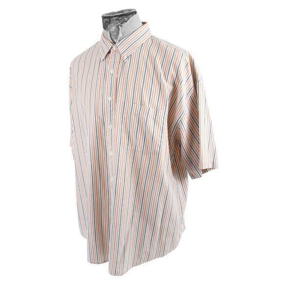 Sun River Wrinkle and Stain Resistant striped button front shirt Men's size XL - Picture 2 of 7